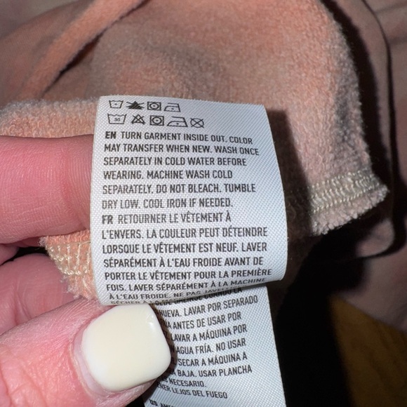 Pink Tie-Dye Women's American Eagle Cropped Sweatshirt - Picture 6 of 8